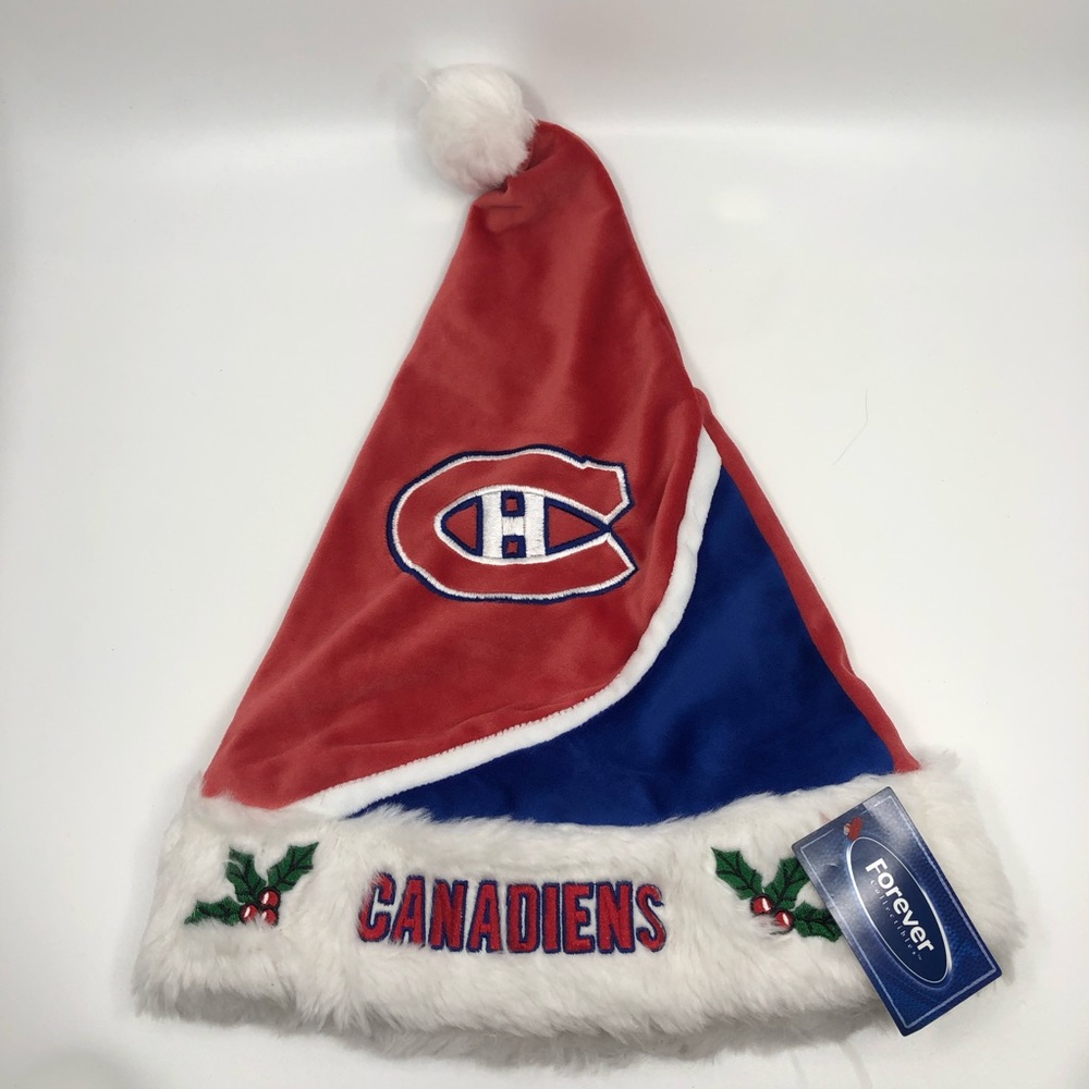 Montreal Canadiens NHL Swoop Colorblock Holiday 18" Christmas Santa Hat